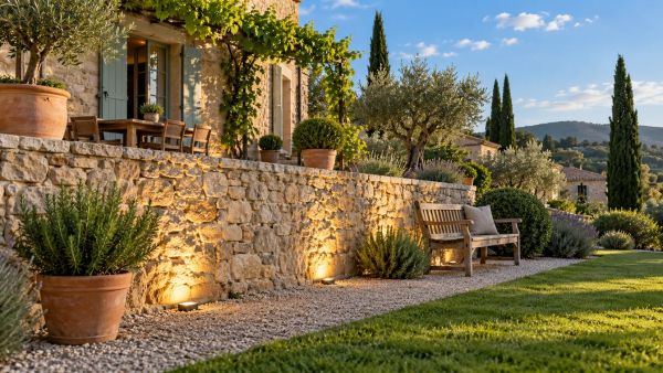 5 astuces pour éclairer votre mur en pierre extérieur