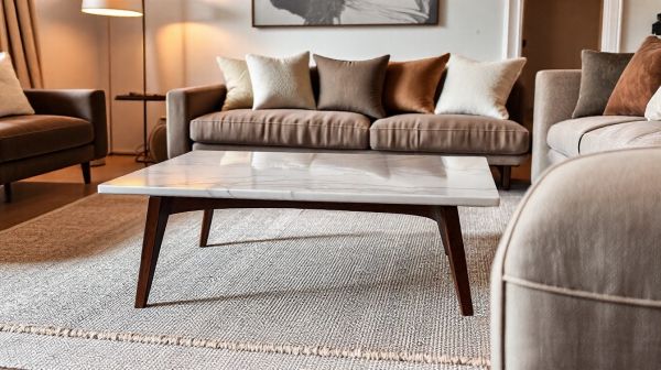 Les meilleures tables basses en marbre pour un salon chic